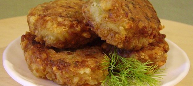 Рисово-капустные оладьи, типо котлетки (не дорого)