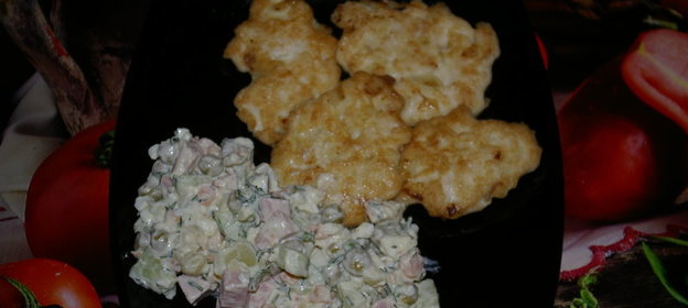 Куриные оладьи