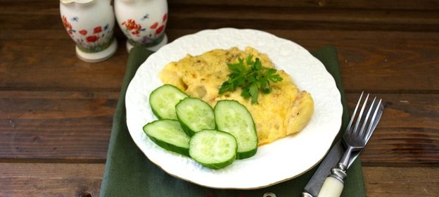 Запеканка картофельная с рыбными консервами