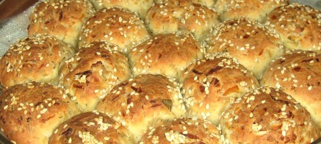 Круглые капустные булочки