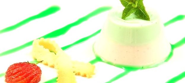 Мятная панна котта