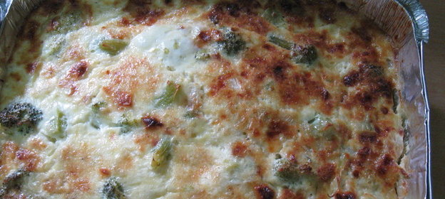 Запеканка с брокколи (без муки)