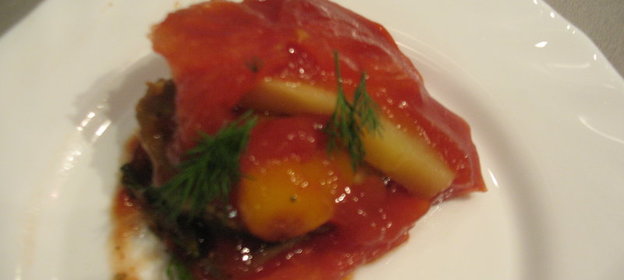 Овощи в томатном желе