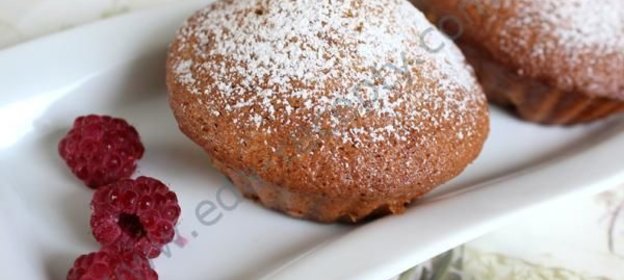 Кексы с малиной