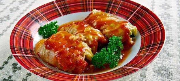 Кисло-сладкие еврейские голубцы