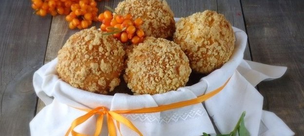 Булочки на облепихе со штрейзелем