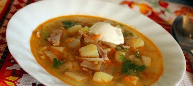 Щи из свежей капусты с репой