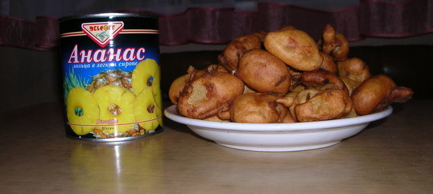Ананасы в кляре