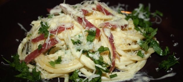 Спагетти со сливочно-лимонным соусом