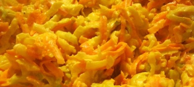 Простой салат из редьки