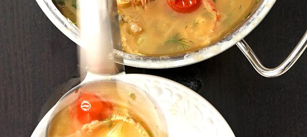 Уха с пшенной кашей