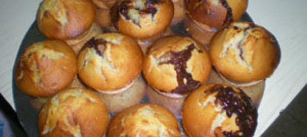 маффины со сгущенкой и бананами