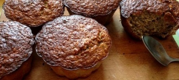 Овсяные банановые кексы с семечками