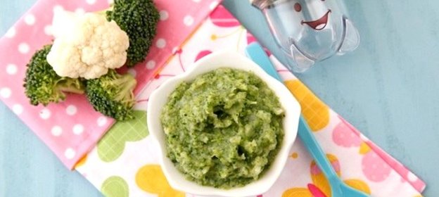 Пюре из цветной капусты и брокколи