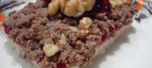 Сэндвич с печенью и смородиновым желе