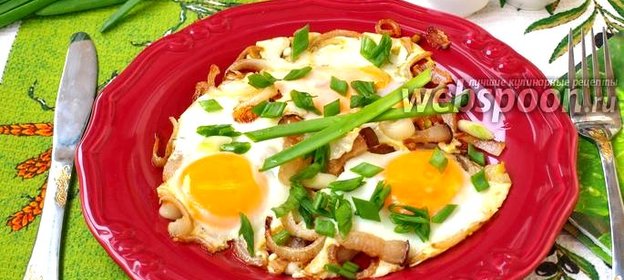 Яичница с салом