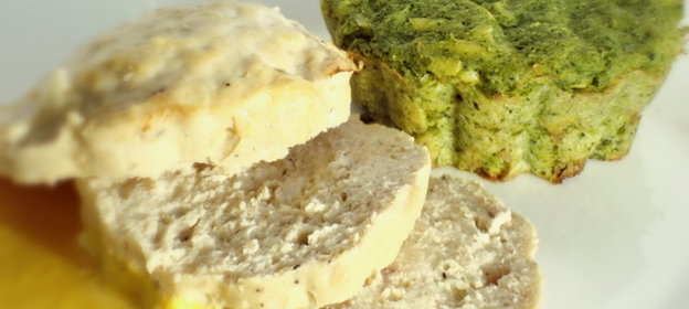 Маффины из брокколи и цыплёнка в дуэте