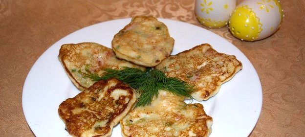 Куриные оладьи с беконом