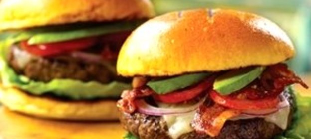 Бургер с ветчиной