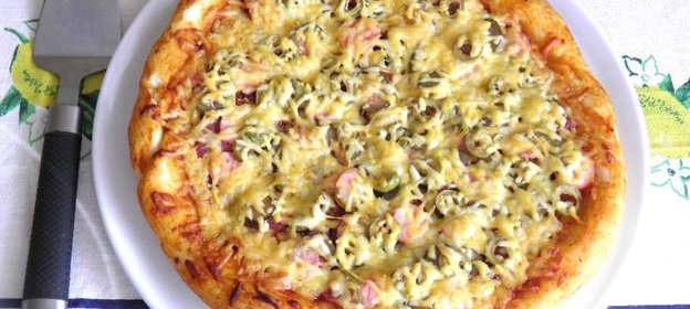 Пицца мясное ассорти