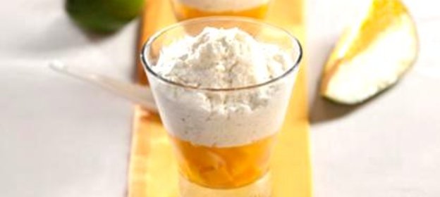 Манговое желе с рисом