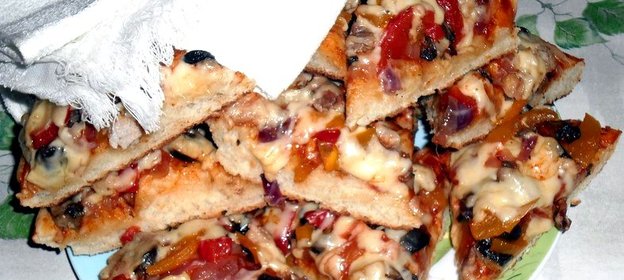 Очень вкусная пицца