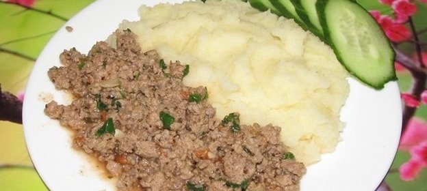 Тушеный фарш