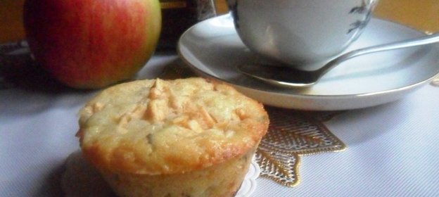 Лавандово-яблочные маффины