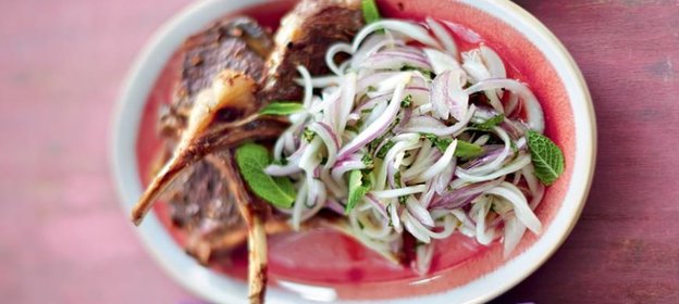 Салат из красного лука