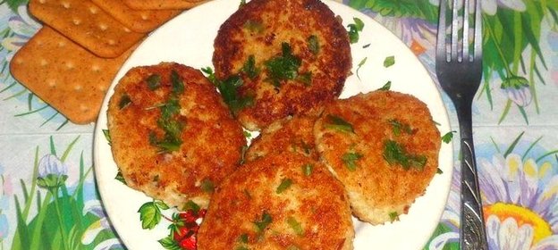 Лепешки из рыбы с творогом