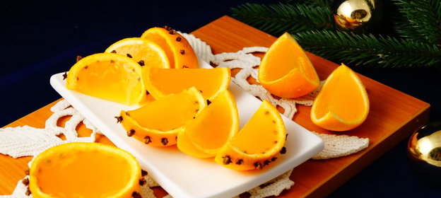 Апельсиновое желе Новогоднее