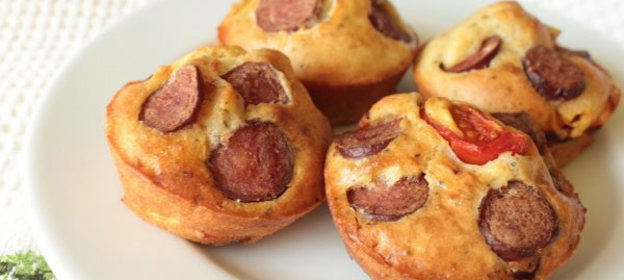 Маффины с сосисками