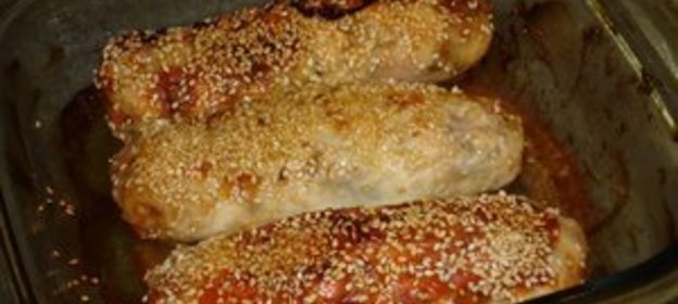 Куриные колбаски, котлетки и куриный бульон в дополнение