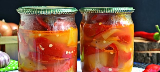 Сладкий перец в остром медовом маринаде на зиму
