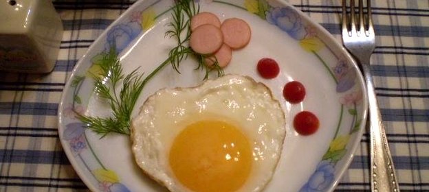 Яичница Сердце