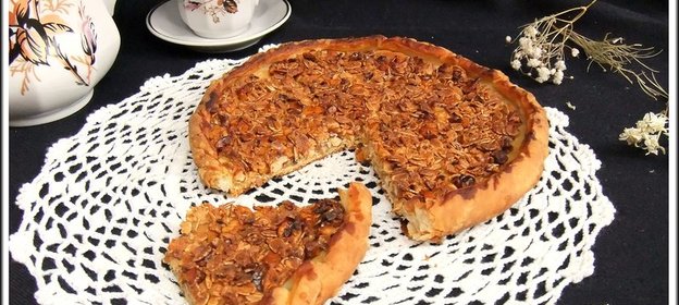 Пицца медово-ореховая с овсяными хлопьями