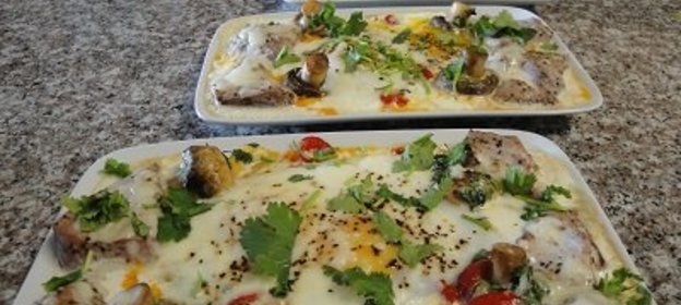 Запечённая яичница,или утро по Гавайски