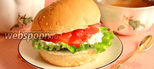 Фишбургер с форелью