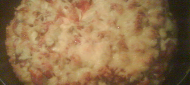 Большой пирог-пицца на всю семью