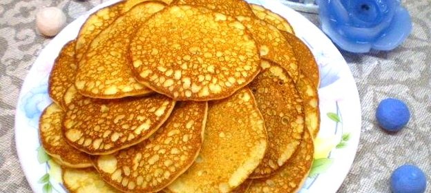 Оладьи на молоке с корицей