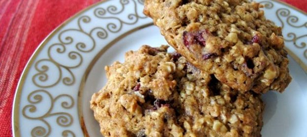 Овсяное печенье с клюквой
