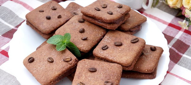 Печенье с кофейными пуговицами