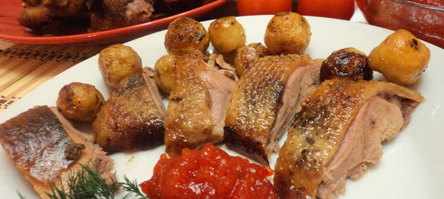 Утка в апельсиновом маринаде