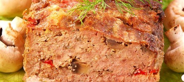 Простой мясной хлеб