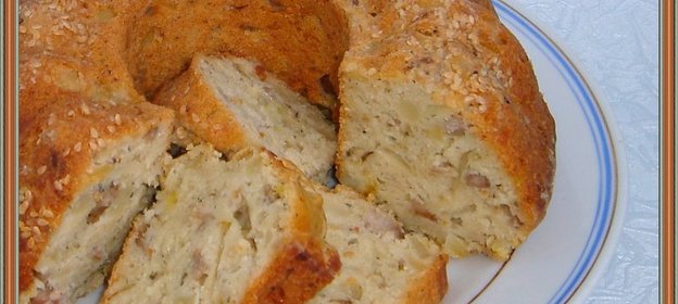 Закусочный кекс с картофелем и мясом