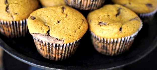 Тыквенные маффины с Нутеллой