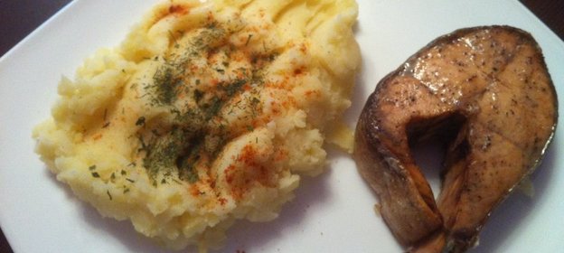 Стейк семги на гриле