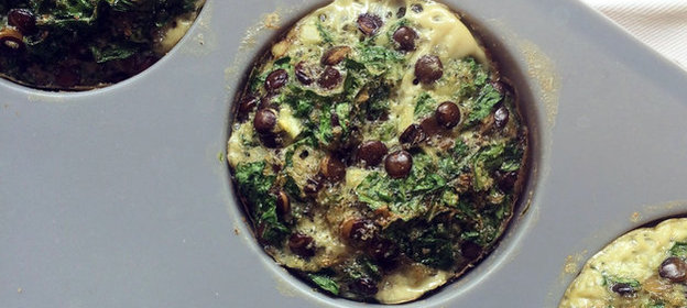 Маффины с чечевицей и шпинатом