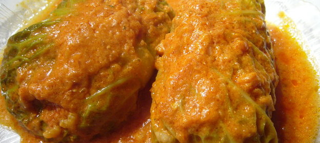 Вегeтарианские голубцы из савойской капусты