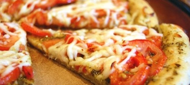 Пицца без дрожжей на молоке